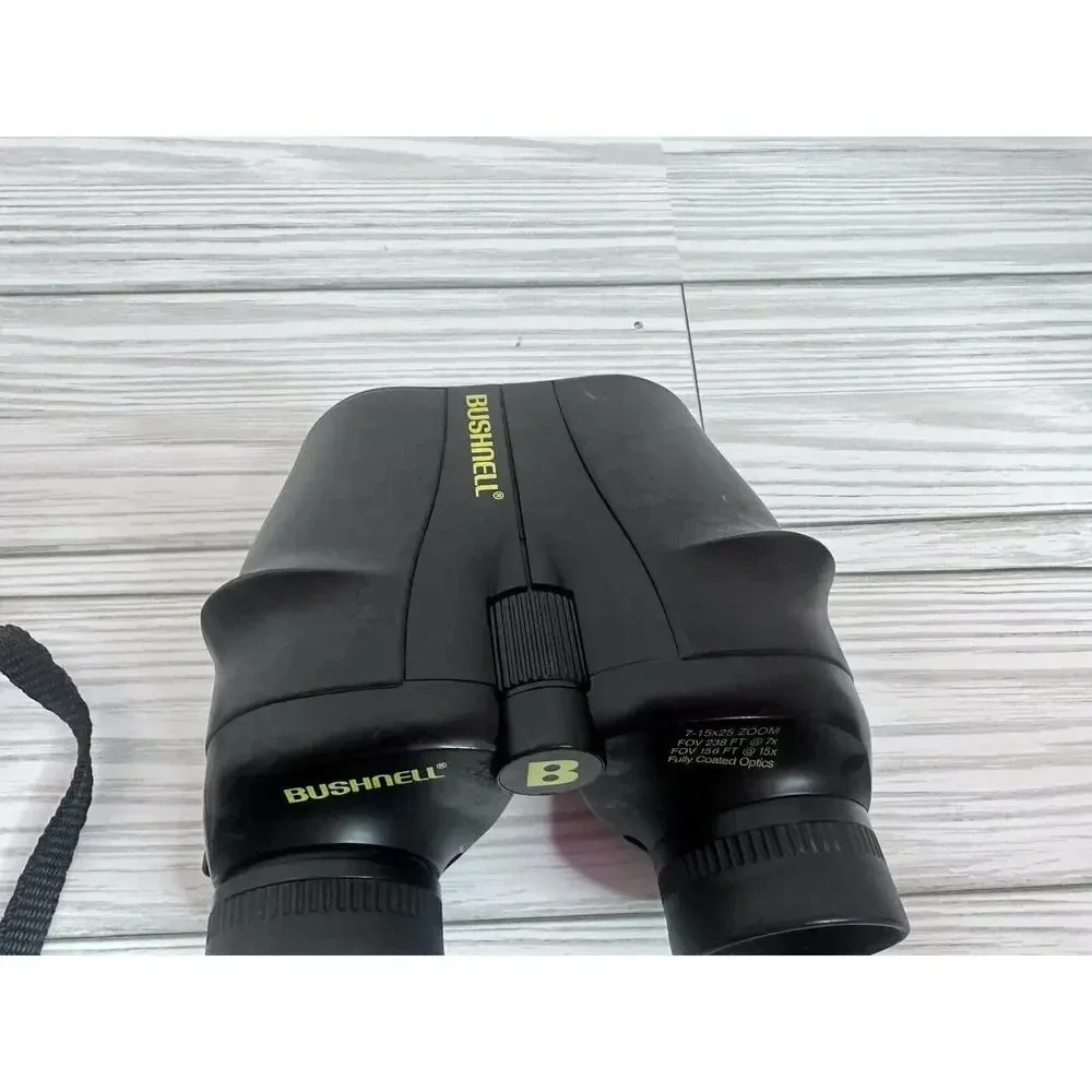 Bushnell 7-15x25 Zoom Fully Coated Optics Binoculars With Strap Hunting Nature